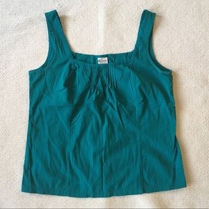 Turquoise Columbia woven textured tank